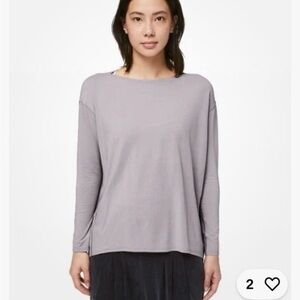 Lululemon Back in Action Nulu Violet Maeve Long Sleeve Shirt, size 6